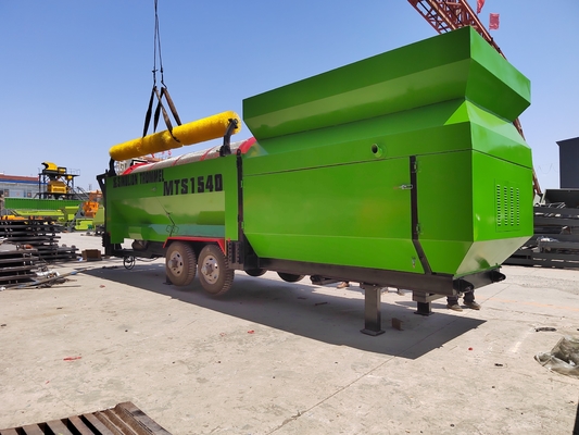 380V/415V/440V Spanning Zware compost trommel scherm met diesel generator set