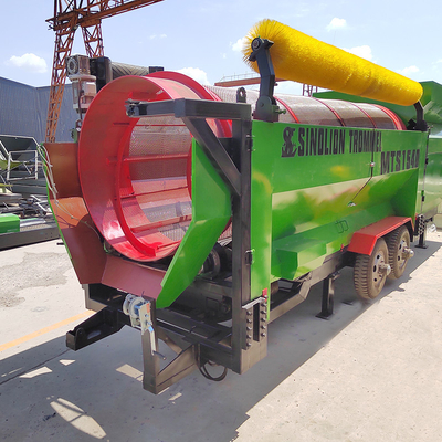 6200 KG capaciteit Rotary Drum Trommel Screen voor Circular Vibrated Soil Compost Machine