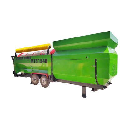 6200 KG capaciteit Rotary Drum Trommel Screen voor Circular Vibrated Soil Compost Machine