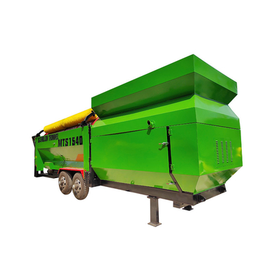 6200 KG capaciteit Rotary Drum Trommel Screen voor Circular Vibrated Soil Compost Machine