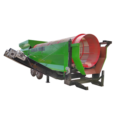 6200 KG capaciteit Rotary Drum Trommel Screen voor Circular Vibrated Soil Compost Machine