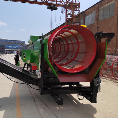 6200 KG capaciteit Rotary Drum Trommel Screen voor Circular Vibrated Soil Compost Machine