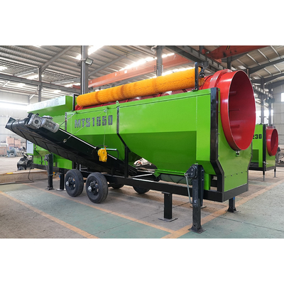 9.4*2.2*2.9M Topsoil Sittler Trommel Screen voor recycling en bouw afval