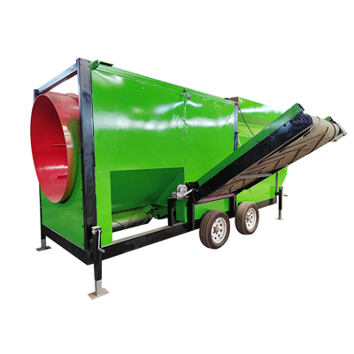 Rotary Drum Sieve Machine Breed voor Topsoil Compost Sand Gravel Sand Trommel Screen