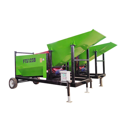Mobiele brandhout trommel brandhout draagbare trommel scherm voor aangepaste ontlading grootte