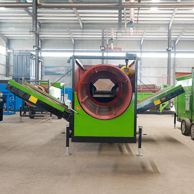 Rotary Drum Sieve Machine Breed voor Topsoil Compost Sand Gravel Sand Trommel Screen