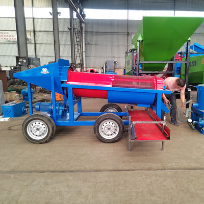 Professionele grijze mobiele goudmijnscherm voor de scheiding van erts met grote capaciteit