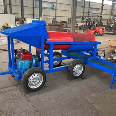 Professionele grijze mobiele goudmijnscherm voor de scheiding van erts met grote capaciteit