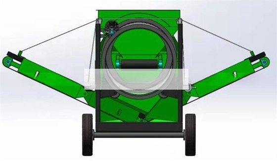 Mobiele trommel screener MTS1230 voor aarde zand grind compost houtsnips hoge capaciteit