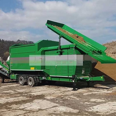 Mobiele trommel screener MTS1230 voor aarde zand grind compost houtsnips hoge capaciteit