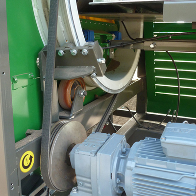 Hoogwaardig grijs draaibare composttrommel scherm met een voedingsgrootte van minder dan 300 mm