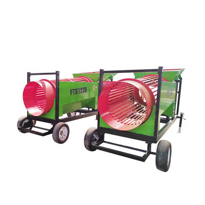 Betrouwbare efficiëntie Vuurhout Rotary Sieve Screen voor aanpasbare ontladingsgrootte