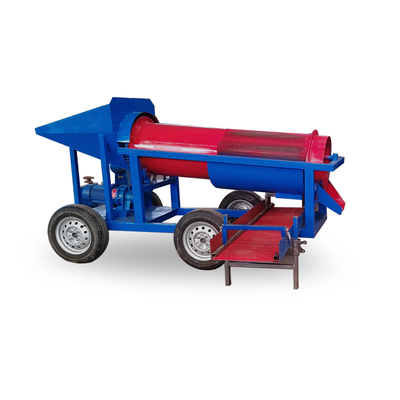 98% efficiëntie mobiele trommel goudmijnbouw wasmachine verwerkingsinstallatie met ontwerp