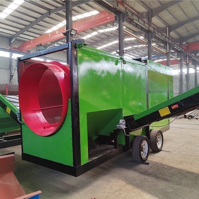 Mobiele composttrommel scherm voor bouwmaterialen winkels