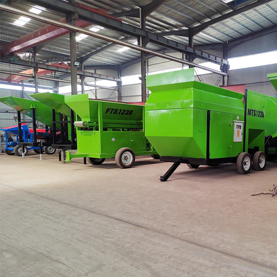 Mobiele composttrommel scherm voor bouwmaterialen winkels