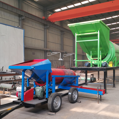 Verzekering van kleine capaciteit van goudmijnbouw trommel scherm voor mobiele wasmachines