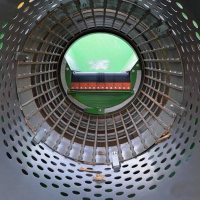 Mobiele compostapparatuur Rotary Drum Filter Screen voor 30-150 ton per uur