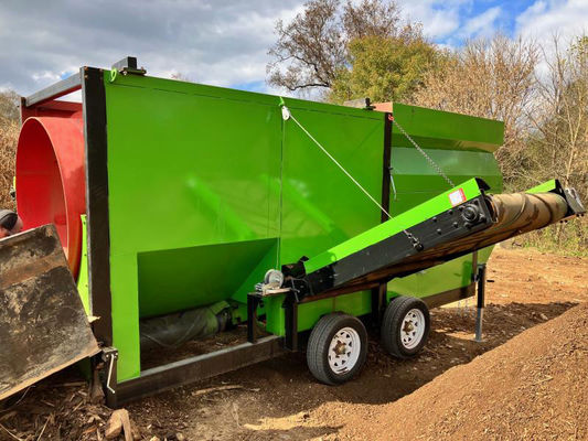 Dieselmotor-eenheid voor energie-mijnbouw Draagbaar compostscherm 5400*2100*2700