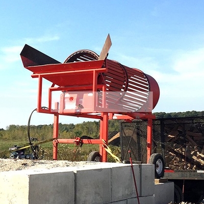 Professionele aluminium afvalsorting compost trommel screener met 380V/415V/440V spanning