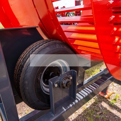 Mobiele brandhouttrommel scherm met minder dan 6 mm of als aanvraag ontlading grootte