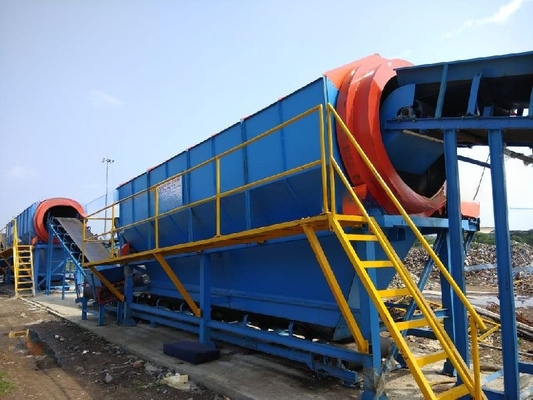 Topsoil Compost Sand Gravel and More Rotary Trommel Screen Machine voor afvalrecycling