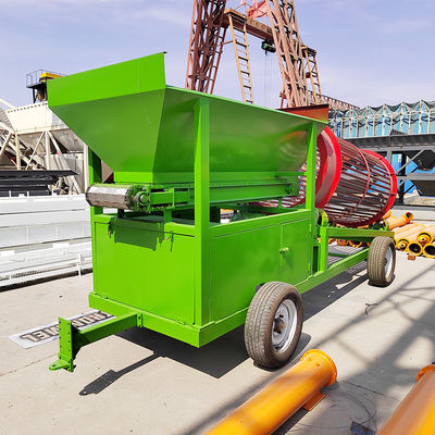 Ontwerp mobiele brandhout trommel scherm met roestvrij staal materiaal en hoge capaciteit