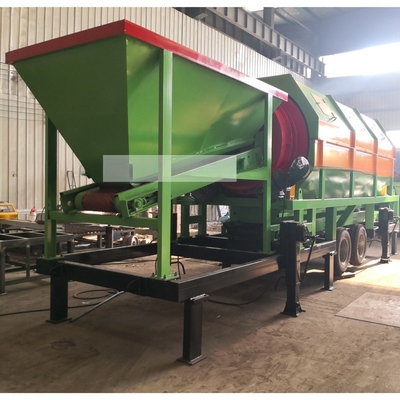 Minder dan 300 mm voedingsgrootte Rotary Drum Screen met een hoge capaciteit voor afvalseparatie