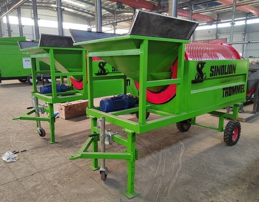 Biologische 1790 KG Aanpassing Basic Trommel Screen Vuurhout Tumbler Houtreiniger