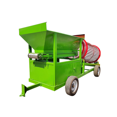 Minder dan 300 mm voedingsgrootte Environmental Stationary Wood Sawdust Screening Machine