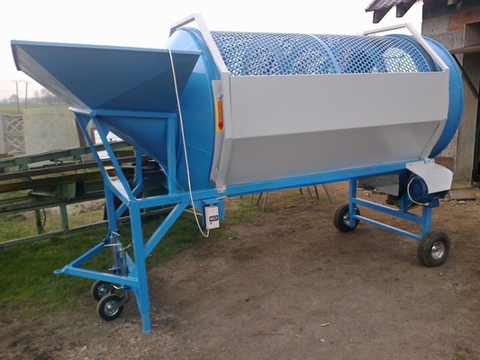Screening Compost Sieving Rotary Trommel Screen Machine 30-150 ton per uur Capaciteit