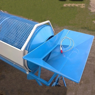 Mobiele soorten grondcomposttrommel-screener en voor het screenen van organische meststoffen