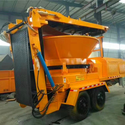 4-6 Blade Diesel Mobile Grote Rotary Hopper Houtboom Root Chipper Stump Shredder Plant