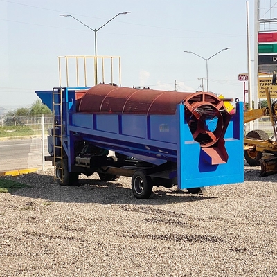 Mobiele Trommel-goudwasinstallatie voor goudseparatie-mijnbouwapparatuur met een capaciteit van 3000 kg