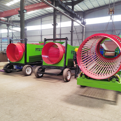Draagbare trommel scherm De perfecte keuze voor grondcompost grind brandhout screening