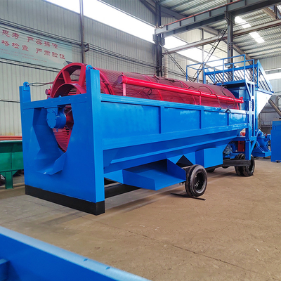 Mobiele Trommel-goudwasinstallatie voor goudseparatie-mijnbouwapparatuur met een capaciteit van 3000 kg