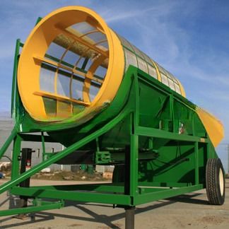 Rubber Ball Reiniging System Geel mobiele trommel scherm machine voor en efficiëntie