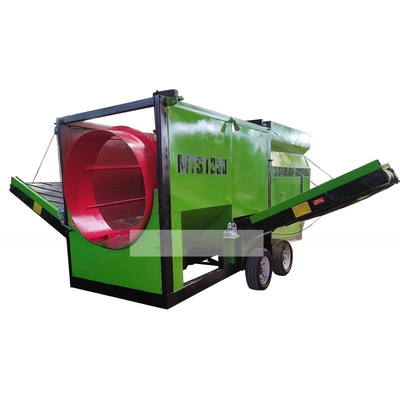 Mobiel compost-siefmachine met gordelconveyor met hoge capaciteit in Australië
