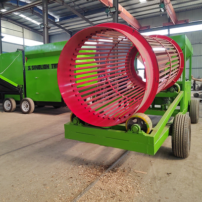 Hoogwaardige cirkelvormige trommel roterende trommel schermseparator met twee trillingsmotoren