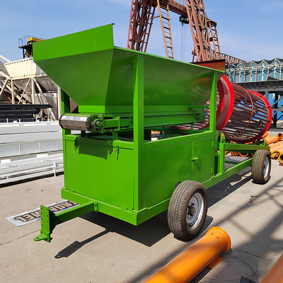 Hoogwaardige cirkelvormige trommel roterende trommel schermseparator met twee trillingsmotoren