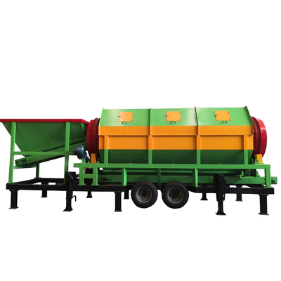 Gevraagd afvoergrootte mobiele roterende mijnbouw zand grind steen trommel compost trommel scherm