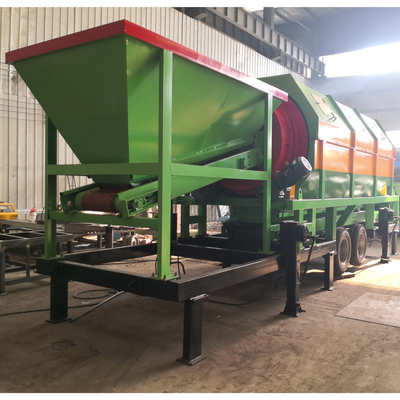 Gevraagd afvoergrootte mobiele roterende mijnbouw zand grind steen trommel compost trommel scherm