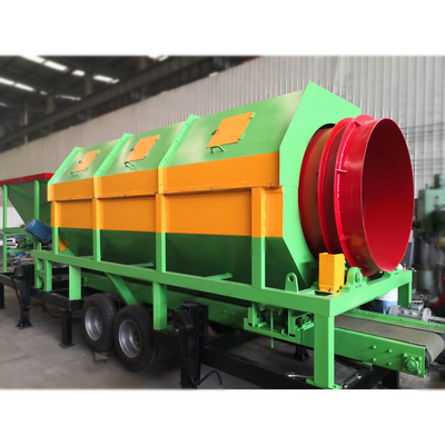 Gevraagd afvoergrootte mobiele roterende mijnbouw zand grind steen trommel compost trommel scherm