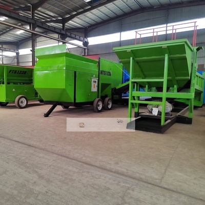 6700 KG Hout Hout Afval Grondoppervlak Zand Gravel Wasdoek Trommeldoekmachine