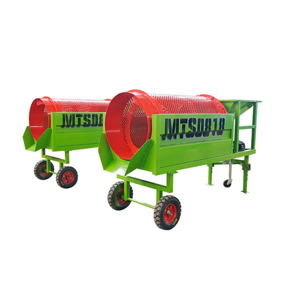 380V/415V/440V Mini-staalplaat doorboren materiaal screening compost mobiele trommel scherm