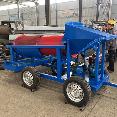 220V/380V Spanning Goudmijnbouwapparatuur Mini-goudwassen met klein trommel scherm