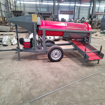 5-10t/h Spanning 220V/380V Gold Mining Scrubber Rotary Drum Wash Plant met kleine grootte