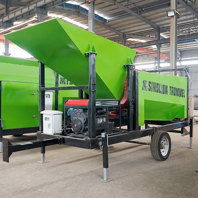 Huishoudelijk afval sorteermachine met hoge stijfheid en MTS0818 Trommel Drum Screen