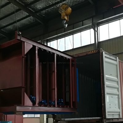 800 kg gewicht Industrial Mesh Belt Briquette Dryer voor het verwerken van houtskoolbriquettes
