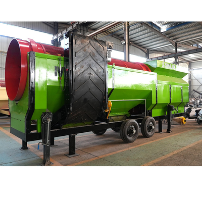 Drum Trommel Screener voor Draagbaar Compost Houtskool Grond Vuurhout Rotswormen Bovengrond