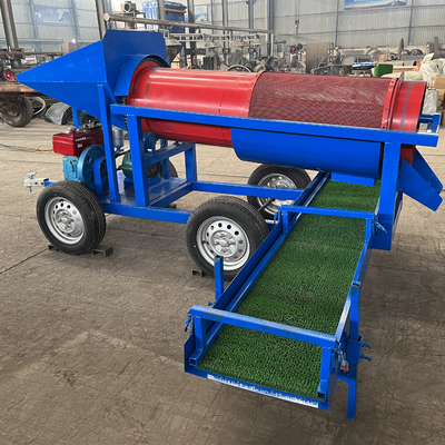 98% Draagbare rivier Alluvial Goud en Diamant Trommel Screen Washing Plant Machine